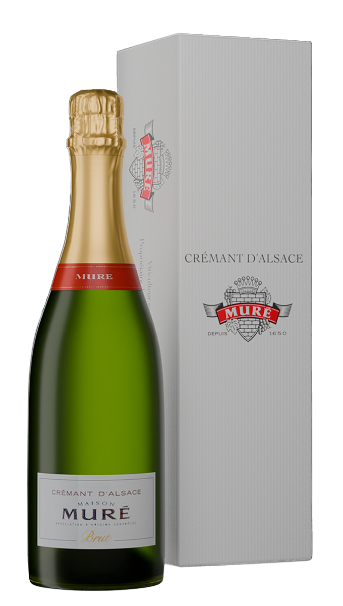 Игристое вино Cremant d’Alsace Brut Domaine Mure, 2020 г.