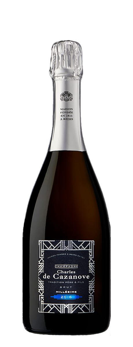 Шампанское Champagne Tradition Brut Millesime 2016 Charles de Cazanove AOC, 2016 г.