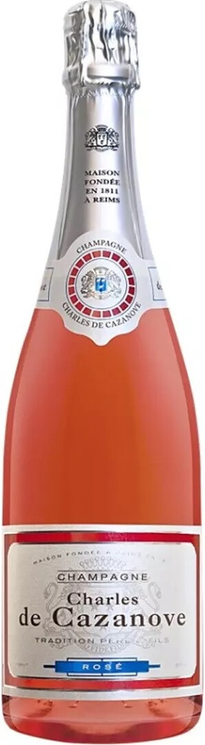 Шампанское Champagne Tradition Brut Rose Charles de Cazanove AOC, 2018 г.