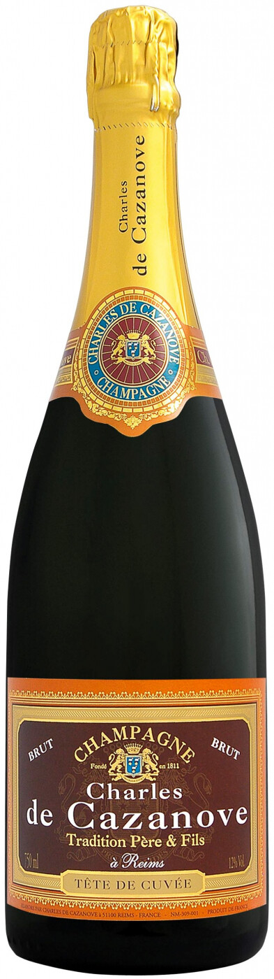 Шампанское CHARLES DE CAZANOVE TRADITION BIO ORGANIC BRUT, 2016 г.