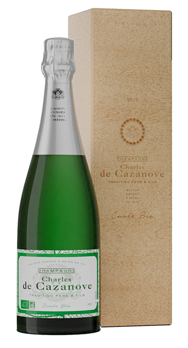 Шампанское Champagne Tradition Bio Organic Brut Charles de Cazanove AOC, 2016 г.